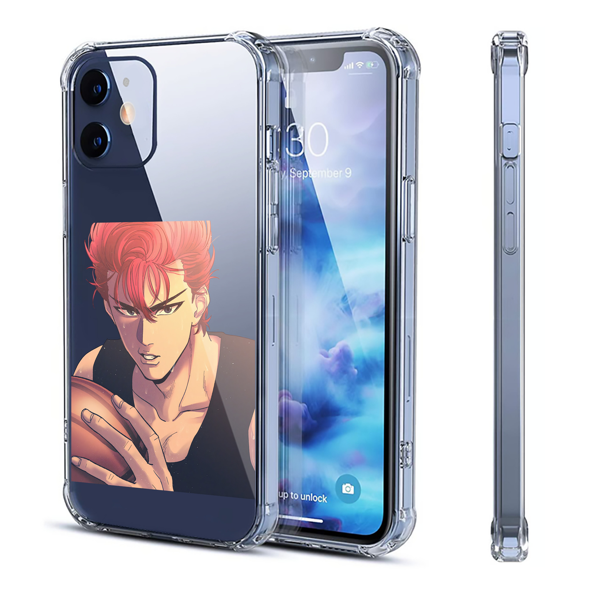 （画像用） SLAM DUNK／スラムダンク 【iPhone 12シリーズ対応】透明スマホケース（クリアソフトケース）